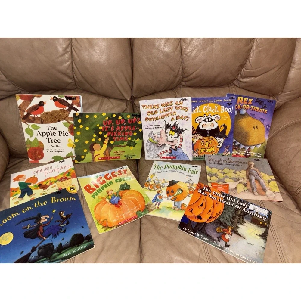 Lot 11 HALLOWEEN FALL THEMED Picture Books pumpkins ghosts‎ witches PB Kids